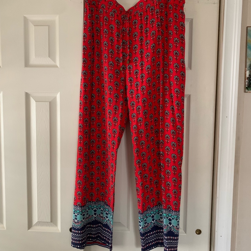 3 pairs of size L casual bohemian pants.
